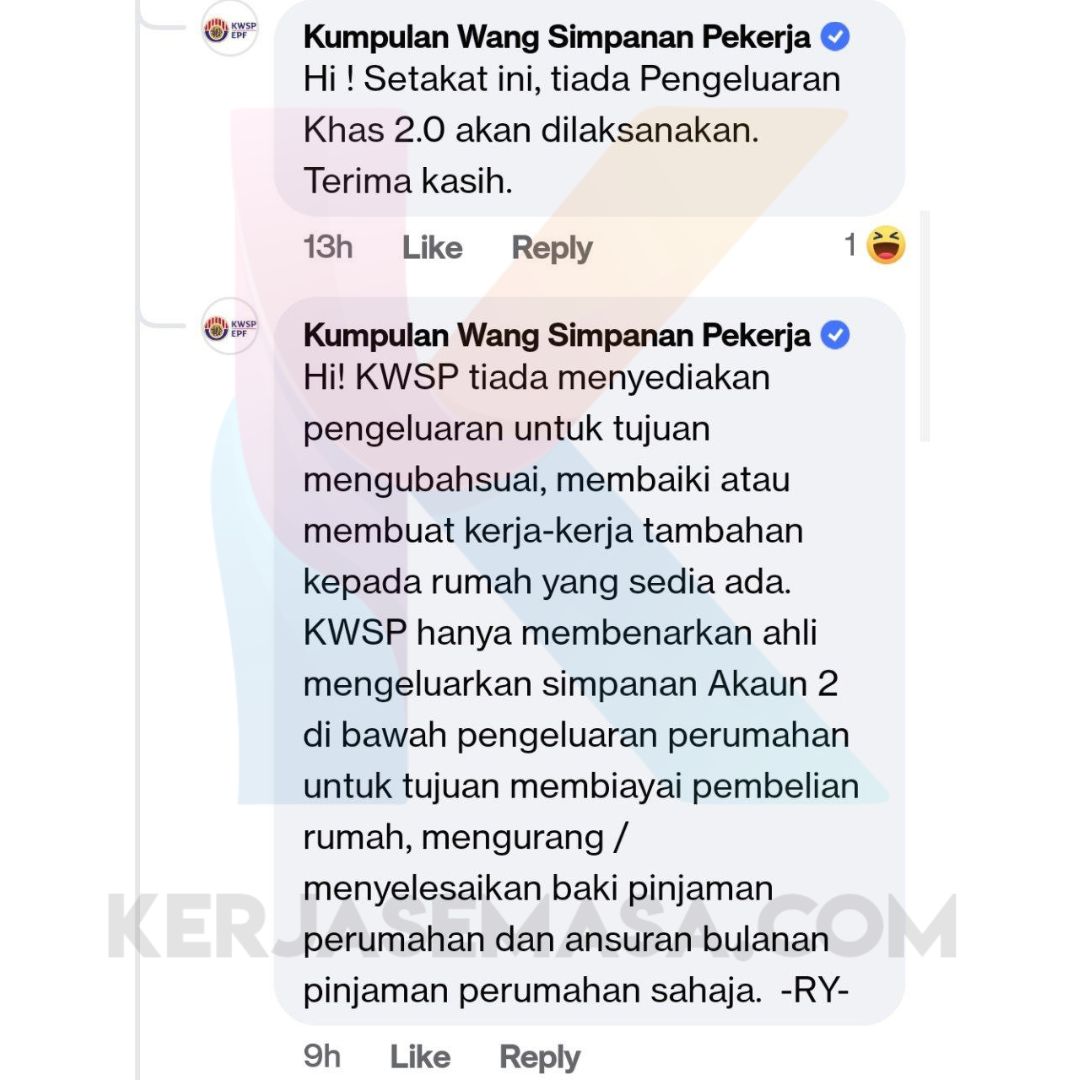 Ini Respon KWSP Mengenai Pengeluaran Khas KWSP 2.0